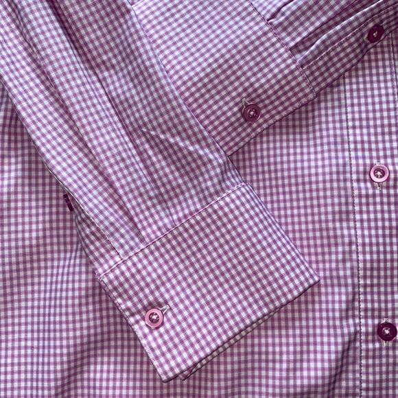 Camila Coelho Elliot Shirt Dress Pink Lilac Gingham Check Revolve Small - Picture 7 of 9